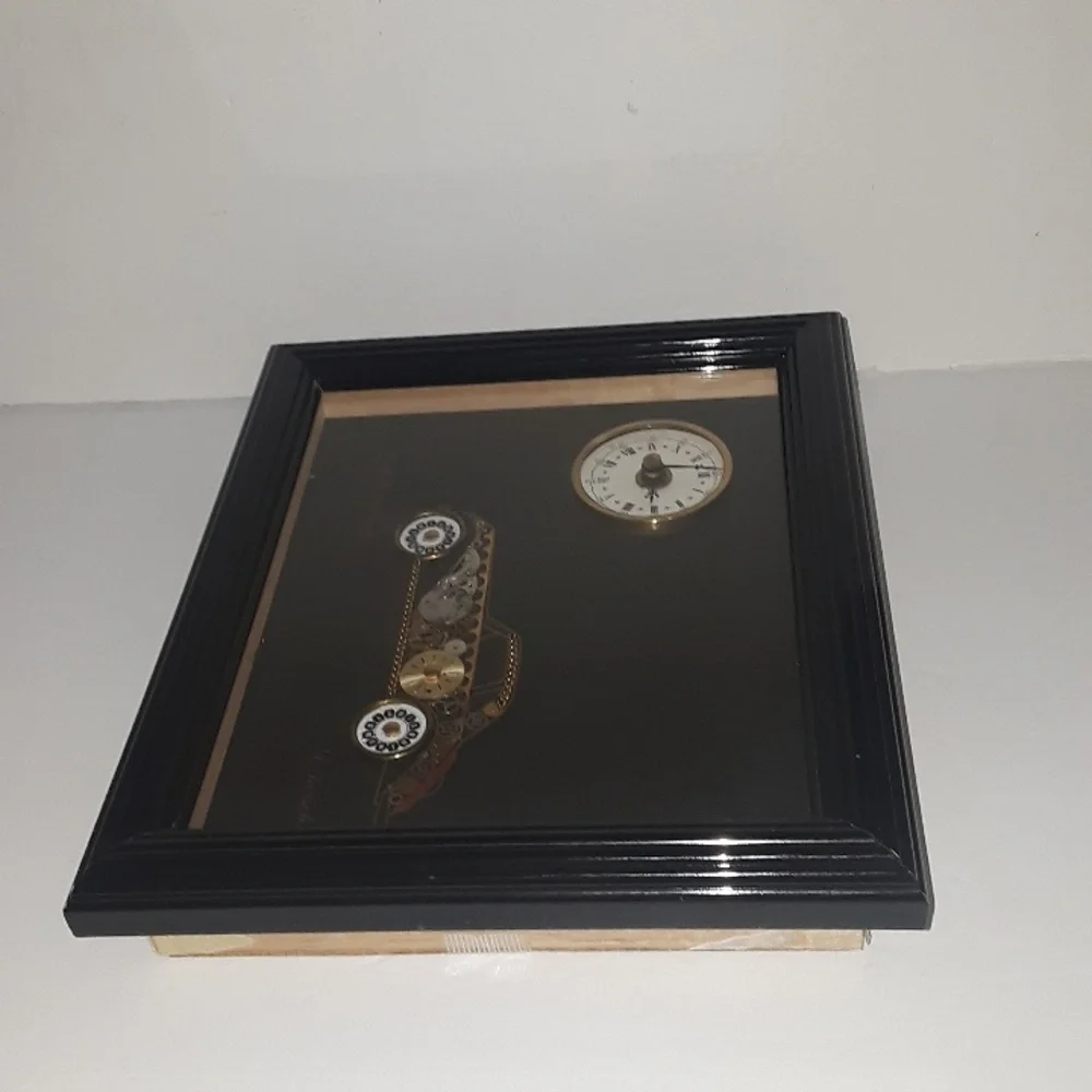 RARE VINTAGE BMW 327 COUPE D KERSCH DAVID OF LONDON CLOCK FRAMED ART